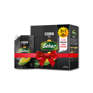 Sehar Corn Oil 5Ltr Box + 1Ltr Free Pouch